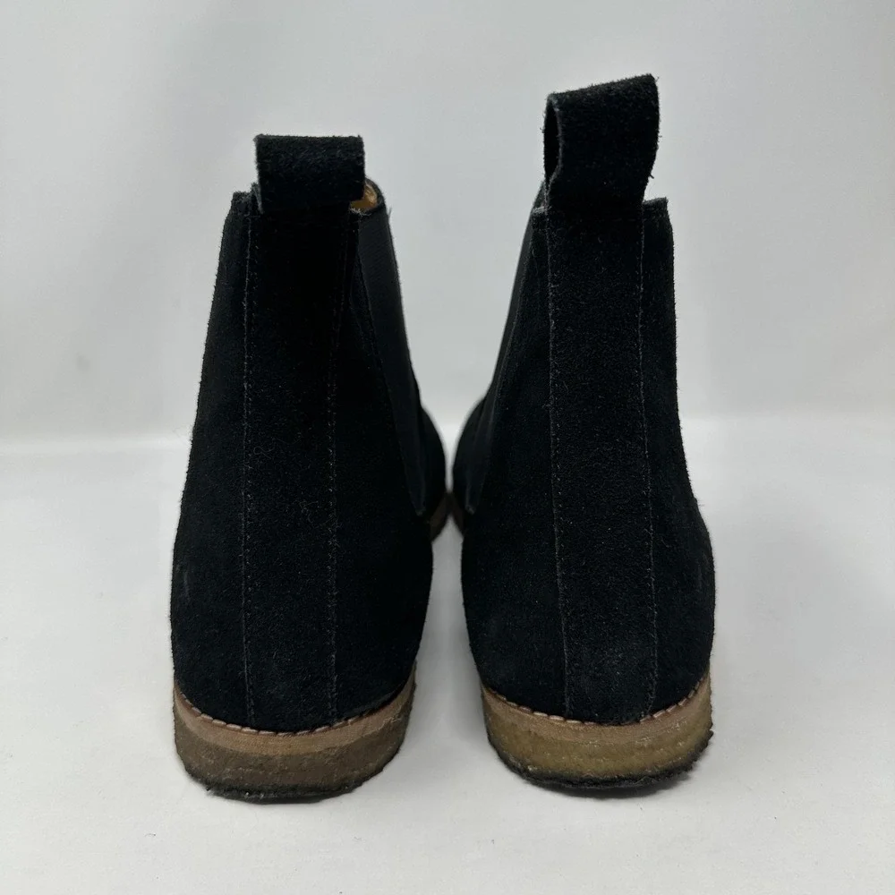 Hounds & Hammer Chelsea Boots Mens Size‎ 11 Black Suede Leather Elastic Gore
